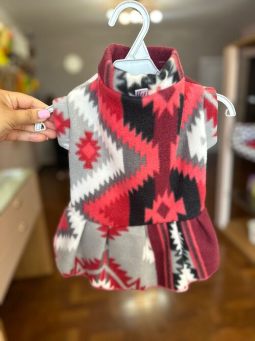 Roupinha de Soft/Microsoft  - Laluna   (Vestidinho com Estampa Vermelha ) - Imagem 2