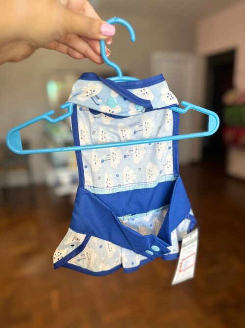 Vestido Estampado Azul De Nuvem - Laluna - Imagem 2