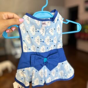 Vestido Estampado Azul De Nuvem - Laluna