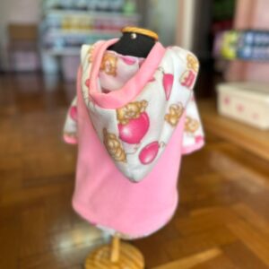 Roupinha de Soft/Microsoft - Laluna (Estampa Rosa e Capuz  )