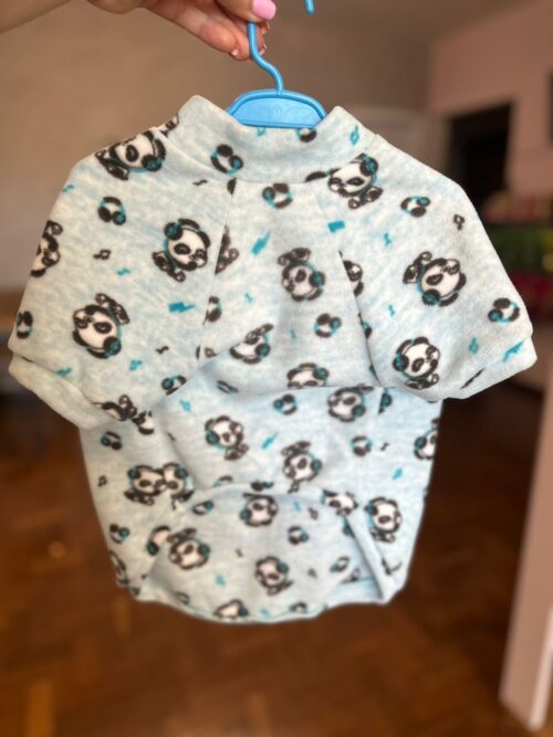 Roupinha de Soft/Microsoft - Laluna (Estampa Azul Bebê com Pandas ) - Imagem 2