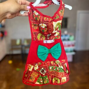 Roupinha De Natal Vestido Estampado - Laluna