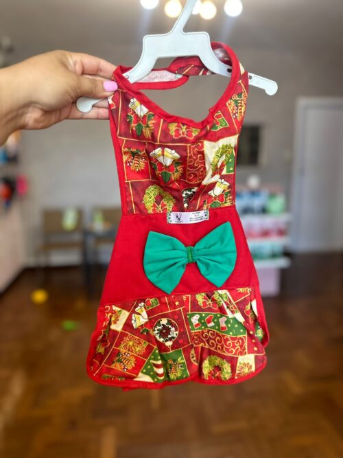 Roupinha De Natal Vestido Estampado - Laluna