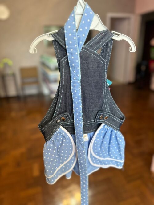 Peitoral Jardineira Jeans Estrela - Oh My Dog - Imagem 2
